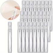 Resim 25 adet 10ml Doldurulabilir Cam Parfüm Atomizer Sprey Şişeleri Plastik Nozullu - Cep Boyu, PVC'siz, Seyahat ve Hediyeler için İdeal 