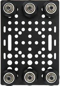 Resim Moveevo Alüminyum Siyah Anodize 20-80mm V Kanal Profil İçin Kayarlı Portal Plaka, 3d Yazıcı Doğrusal Rehber Tekerleği İle Evrensel Mekanik Aktarma 