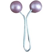 Resim Eşarp Klipsi Top Model Düz Pembe 1 Adet 