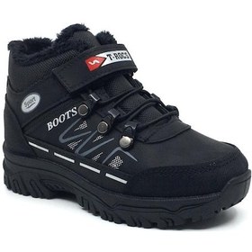 Resim Taşpınar T-rocs Erkek Rahat Çocuk Kışlık Kısa Bot Spor Ayakkabı 26-35 Siyah 
