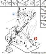 Resim PEUGEOT 206 EMNİYET KEMERİ SAĞ (ORJİNAL) 