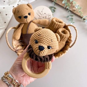 Resim Amigurumi Ayıcık Oyuncağım Hardal - Çıngırak 