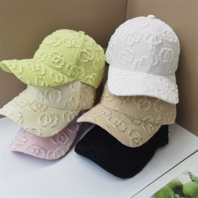 Resim Kadın Beyzbol Şapkası - Pastel Renkler (Nane Yeşili/Beyaz/Bej/Pembe/Siyah), Ayarlanabilir Kayışlı, Geniş Siperli Güneş Şapkası, Esnemez Yapılı Tasarım, Günlük Kullanım ve Partiler için, Elde Yıkanabilir Kadın Moda Şapka, Kabartma Dokulu, Nefes Alabilen Kumaş 