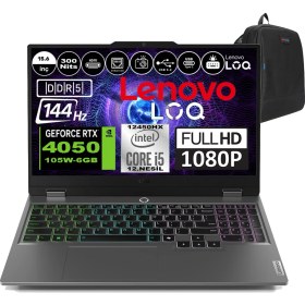 Resim Lenovo Loq Intel Core I5 12450HX 32GB 1tb SSD RTX4050 6gb 105W Freedos 144HZ 300NİTS 15.6" Fhd Taşınabilir Bilgisayar 83GS009ATRF10+ Zetta Çanta 