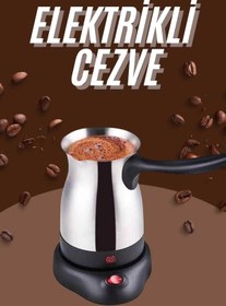 Resim Youzzy Çelik Kahve Makinesi Cezve 800 Watt Paslanmaz Çelik Türk Kahvesi Makinesi 