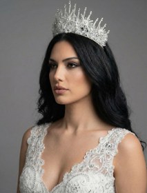 Resim Kristal Prenses Taç - Özel Günlerin Işıltılı Tamamlayıcısı - Zümrüt 