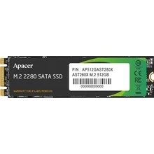 Resim Apacer AST280X 512GB 520/500MB/S M.2 Sata Iıı SSD Disk (AP512GAST280X-1) 