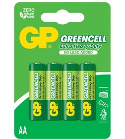 Resim GP Greencel R6 AA Boy Çinko Kalem Pil 4'lü Paket GP15G-U4 