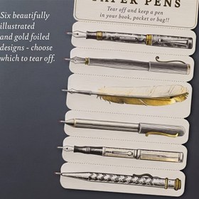 Resim 1/2 Adet Harika Düz Kağıt Kalemler, Pratik Siyah Mürekkep Çift Taraflı Ultra İnce Yazı ve Sayfa İşaretleme için Yırtılabilir Cep veya Kitap Kalem 