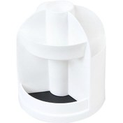 Resim Ganzhoushop Yaratıcı 360 Derece Dönen Kalemlik Çoklu Yuvalar Dairesel Kalemlik Saklama Kutusu Ofis Masaüstü Kırtasiye Organiwhite 