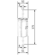 Resim Bosch Yakıt Filtresi Focus 1.4 16V-1.6 16V-1.8 16V-2.0 16V 75-131 