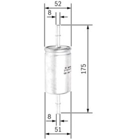 Resim Bosch Yakıt Filtresi Focus 1.4 16V-1.6 16V-1.8 16V-2.0 16V 75-131 
