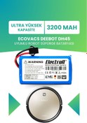 Resim ELECTROLL Ecovacs Deebot Dh45 Uyumlu Batarya (ULTRA YÜKSEK KAPASİTE) 3200mah Pil Robot Süpürge Bataryası 