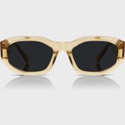 Resim YUGEN I Eyewear Golden Dusk – Amber Transparan Kalın Çerçeve / Koyu Lens Gözlük 