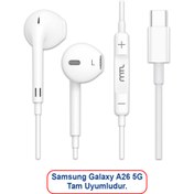 Resim MTL Samsung Galaxy A26 5G Uyumlu Tak Çalıştır Stereo Type-C Kulaklık A265G 