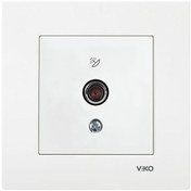 Resim VİKO Beyaz Karre Uydu Prizi F Konnektörlü Sonlu (VİKO.90967009) 