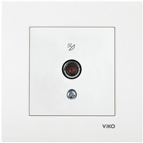 Resim VİKO Beyaz Karre Uydu Prizi F Konnektörlü Sonlu (VİKO.90967009) 