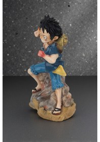 Resim One Piece Luffy Anime Figür Heykel 23 Cm Dekoratif Biblo Ev Ofis Genç Odası Hediyesi 