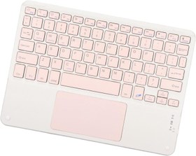 Resim TezMax Sprange Vasoun B10TB 10.1" Uyumlu Kablosuz Bluetooth Dahili Bataryalı Şarjlı Touchpad'li Türkçe Q Klavye - Pembe 