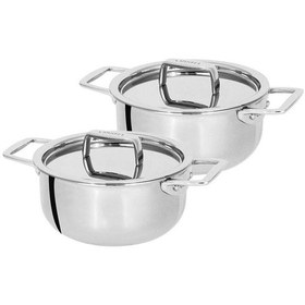 Resim Castel Pro Ultraply Mini Güveç Tenceresi, 2'li Set Çok Renkli 