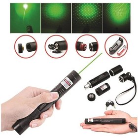 Resim Luz&pos Şarjlı Yeşil Lazer Yakıcı Pointer 15 Km Lazer 1000 Mv Çok Renkli 
