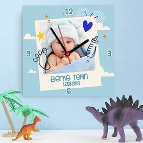 Resim Şipşirin Erkek Bebek Duvar Saati 