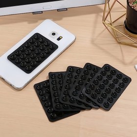 Resim 1 adet Silikon Vantuz Silikon Vantuz Kare Cep Telefonu Kılıfı Arka Silikon Vantuz 24 Büyük Vantuz Silikon Cep Telefonu Vantuzu, Yardımcı Raflar 