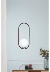 Resim Zenga Tekli Eskitme Metal Gövde Beyaz Camlı Tasarım Lüx Sarkı... Eskitme 