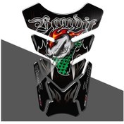 Resim Tongdashop 3d Motorcycle Tank Pedi Jel Koruyucu Çıkartma Evrensel Moto Bandit Mavi 