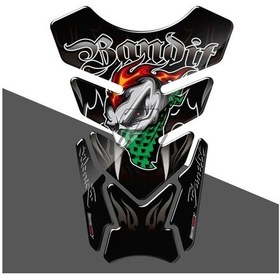 Resim Tongdashop 3d Motorcycle Tank Pedi Jel Koruyucu Çıkartma Evrensel Moto Bandit Mavi 