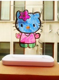 Resim Not Kurulu Led Gece Lambası Hediyelik Sil Yazı Tahtası Usb Li Şeffaf 