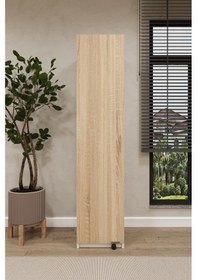 Resim Lüks Çok Amaçlı Kiler Dolabı %100 Mdf Erzak Organizer Dolabı Mk19 Sonoma Sonomo 