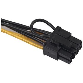 Resim 20 cm. SATA Power Erkek To 6+2 Çevirici 8 Pin Dönüştürücü Kablo 