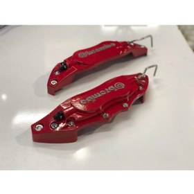 Resim OEM Brembo Metal Kaliper Kapagı Kırmızı 2'li Set 