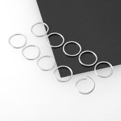 Resim 10/30/50/100 adet Halka Küpe Burun Halkaları Septum Piercing Paslanmaz Çelik Yuvarlak Kıkırdak Helix Kulak Klipsi Tragus Dudak Halkası Vücut Takıları 