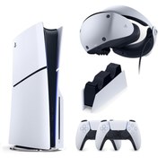 Resim Playstation 5 Slim CD'li 1 TB YD + 2 Kol + VR2 Gözlük + Şarj istasyonu 