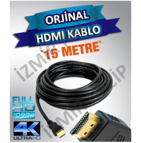 Resim 15 Mt Hdmi Bilgisayar Uydu Mönitör Lcd Led Tv Kablosu 