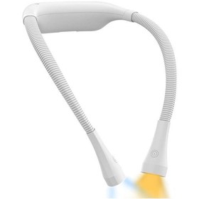 Resim Jokmae Şarjlı Led Boyun Lamba Taşınabilir Kitap Okuma Lambası Beyaz 