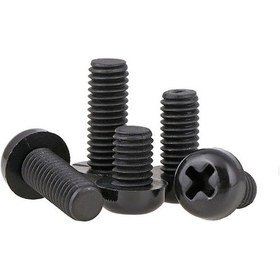 Resim M2,5 X 5Mm Plastik Civata Vida Siyah X 5 Adet 