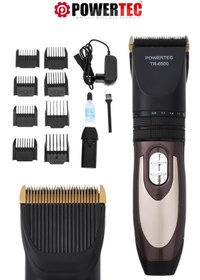 Resim POWERTEC TR-6500 Profesyonel Yedek Bataryalı Şarjlı Saç Sakal Tıraş Makinesi 