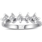 Resim Lova G Renk 0,37 Karat Pırlanta Beştaş Yüzük - 1040092 