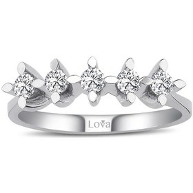 Resim Lova G Renk 0,37 Karat Pırlanta Beştaş Yüzük - 1040092 