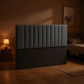 Resim Mobpazar Lotus Yatak Başlığı Antrasit Modern Tasarım 120x100 cm Suntalam Malzeme 