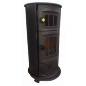 Resim Sürel Yuvarlak Şömine Soba 