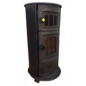 Resim Sürel Yuvarlak Şömine Soba 