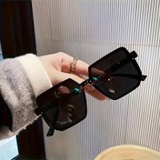 Resim Şık Büyük Kare Çerçeve Gözlükler, Şık Moda Gözlükleri 