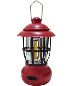 Resim Madfox Glamping Kamp Lambası 250 Lümen Kırmızı Renk Kırmızı 