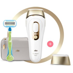 Resim Braun Silk Expert Pro 5 PL5054 400.000 Atımlı 1 Başlıklı Yeni Nesil Ipl + Tasarım Çanta Braun