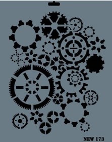 Resim Mey İthalat Rich New Seri N-173 Stencil 35x25 Cm 