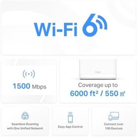 Resim Mercusys Halo H60X 3-pack, AX1500Mbps, Dual-Band, Gigabit Portları, 100'e Kadar Cihaz Bağlanabilir, 550 m²'ye Kadar Kapsama, Akıllı Bağlantı, Mobil Uygulama ile Kolay Kurulum, Wi-Fi 6 Mesh Sistemi 